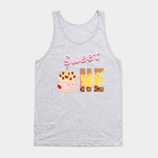 First Birthday Cake Sweet One Tank Top